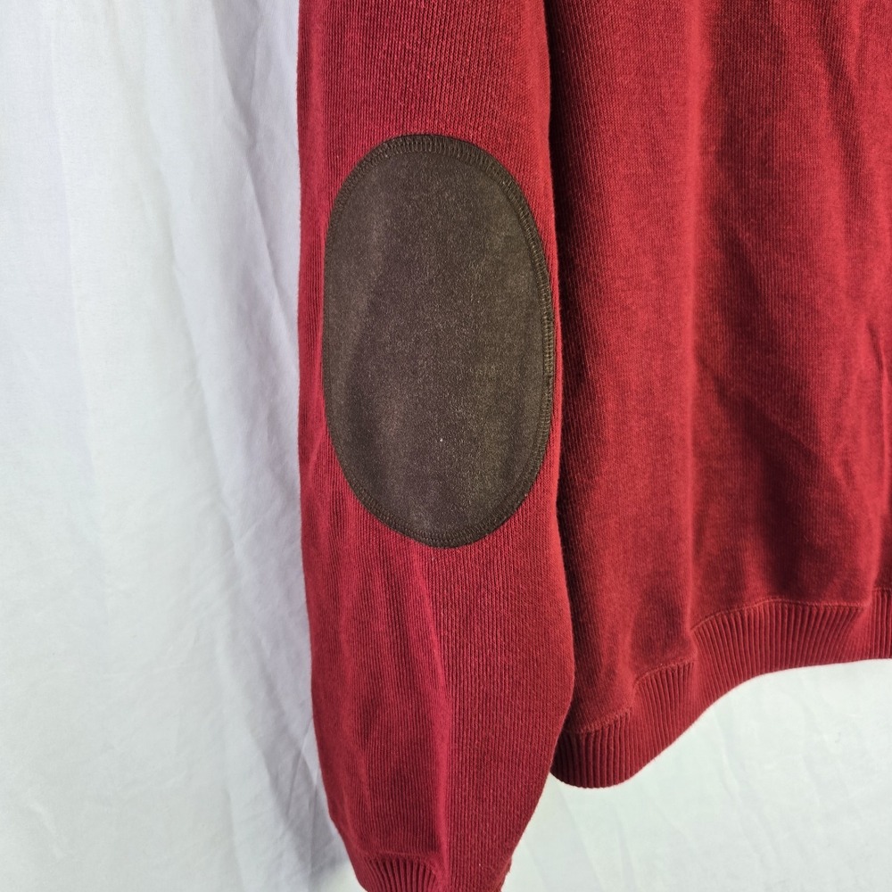 Daniel Cremieux Mens XL 1/4 Zip Reversible 100% Cotton Sweater Preppy Quiet Lux - Picture 4 of 10